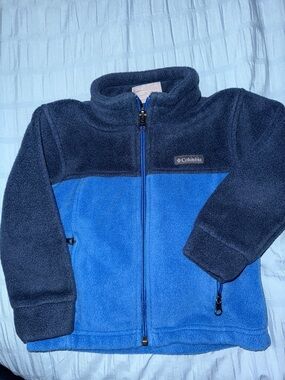 Columbia Navy and Royal Blue Full-Zip Fleece Jacket